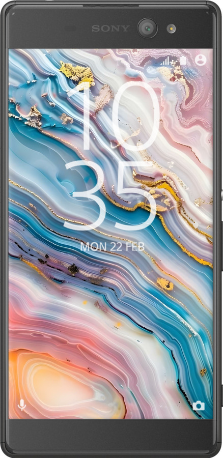 Силиконовый чехол Мрамор красивый для Sony Xperia XA Ultra Dual F3212 - 6376u-391 изображение 