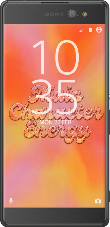 Силиконовый чехол Aura Gradient Main Character Energy Aesthetic Y2K для Sony Xperia XA Ultra Dual F3212 - 6783u-391 изображение 