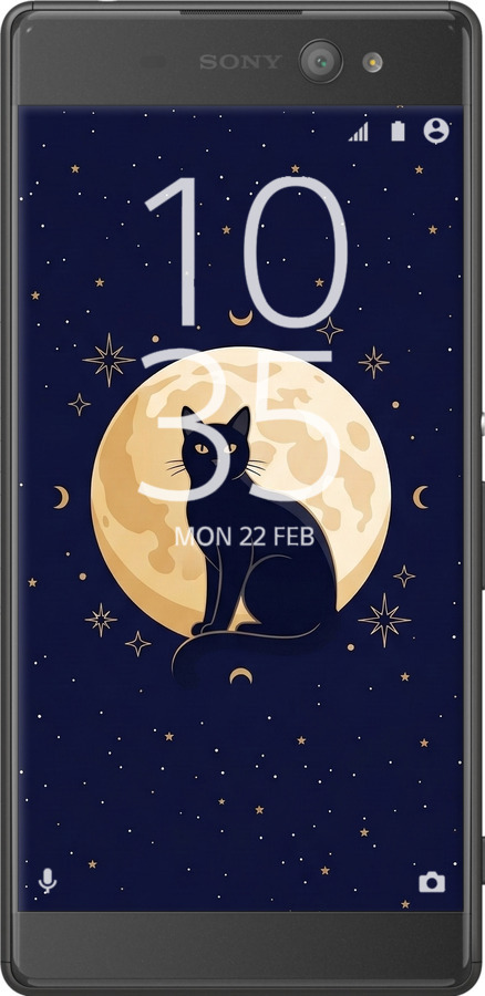 2D пластиковый чехол Cute Cat Celestial/Witchy для Sony Xperia XA Ultra Dual F3212 - 6787t-391 изображение 