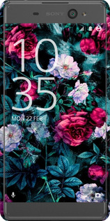 3D пластиковый глянцевый чехол Сад и розы для Sony Xperia XA F3112 - 6483c-399 изображение 