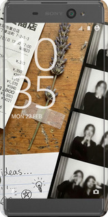 3D пластиковый матовый чехол Aesthetic Scrapbook Collage для Sony Xperia XA F3112 - 6773m-399 изображение 