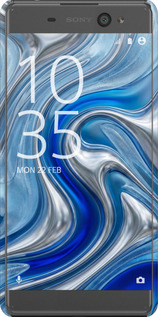 3D пластиковый матовый чехол Liquid Chrome для Sony Xperia XA F3112 - 6781m-399 изображение 