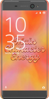 3D пластиковый матовый чехол Aura Gradient Main Character Energy Aesthetic Y2K для Sony Xperia XA F3112 - 6783m-399 изображение 