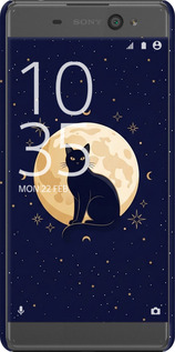 3D пластиковий матовий чехол Cute Cat Celestial/Witchy для Sony Xperia XA F3112 - 6787m-399 изображение 