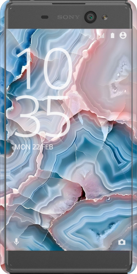 3D пластиковий глянцевий чехол Мрамор для Sony Xperia XA F3112 - 6306c-399 изображение 