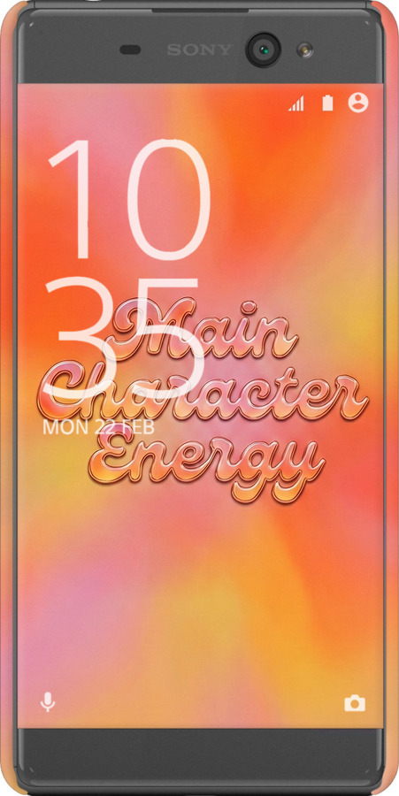 3D пластиковый матовый чехол Aura Gradient Main Character Energy Aesthetic Y2K для Sony Xperia XA F3112 - 6783m-399 изображение 