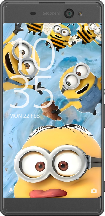 2D пластиковый чехол Миньоны для Sony Xperia XA F3112 - 6386t-399 изображение 