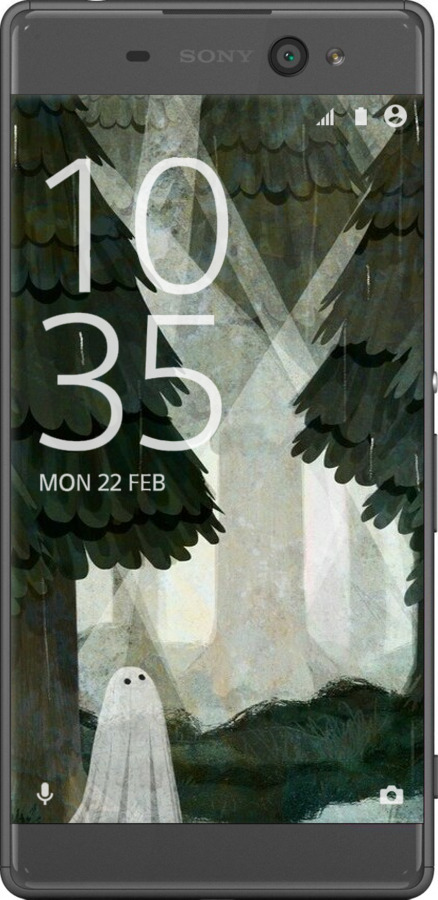 2D пластиковый чехол С изображением соснового леса и привидения для Sony Xperia XA F3112 - 6420t-399 изображение 