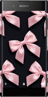 3D пластиковый матовый чехол Coquette Ribbons Dark Coquette для Sony Xperia XA1 Plus G3412 - 6767m-1129 изображение 