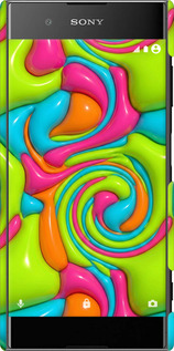 3D пластиковый матовый чехол Y2K Jelly Dream для Sony Xperia XA1 Plus G3412 - 6780m-1129 изображение 