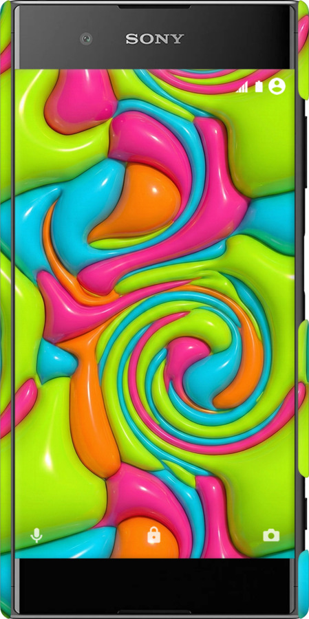 3D пластиковый матовый чехол Y2K Jelly Dream для Sony Xperia XA1 Plus G3412 - 6780m-1129 изображение 