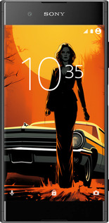 Силиконовый чехол Чехол для телефона Девушка возле автомобиля для Sony Xperia XA1 Plus G3412 - 5946u-1129 изображение 