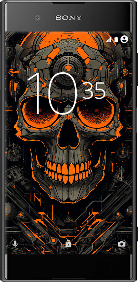 Силіконовий чехол Череп для Sony Xperia XA1 Plus G3412 - 5952u-1129 изображение 