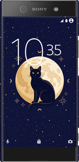 3D пластиковый матовый чехол Cute Cat Celestial/Witchy для Sony Xperia XA1 Ultra G3212 - 6787m-1237 изображение 