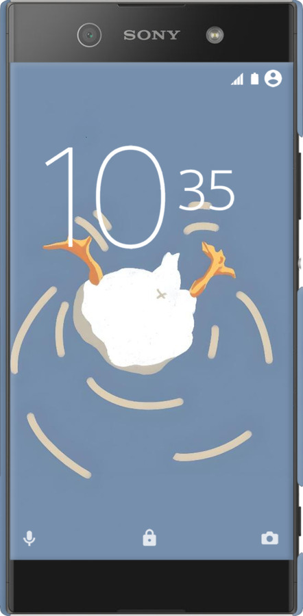 3D пластиковий матовий чехол Гусь ныряет для Sony Xperia XA1 Ultra G3212 - 6275m-1237 изображение 