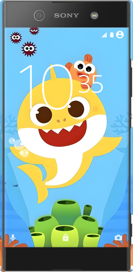 3D пластиковий матовий чехол Бейби Шарк для Sony Xperia XA1 Ultra G3212 - 6303m-1237 изображение 