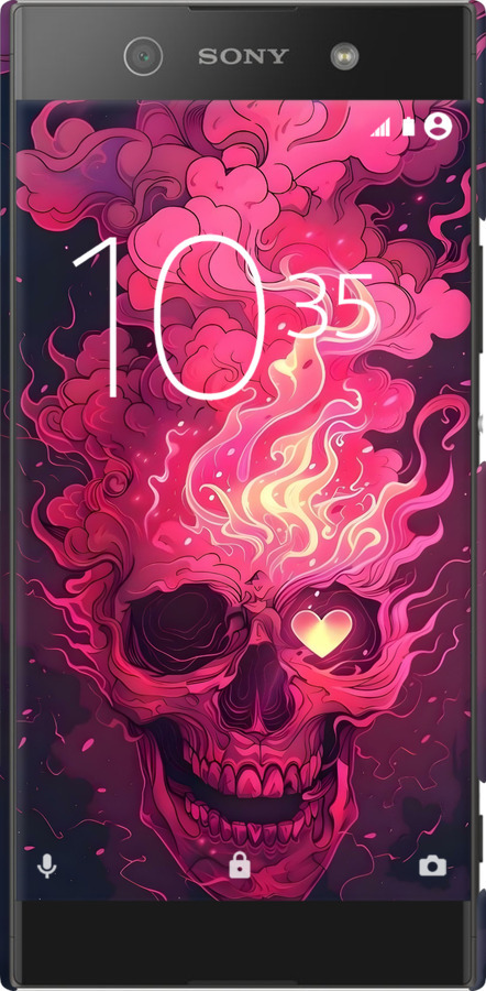 3D пластиковий матовий чехол Череп арт для Sony Xperia XA1 Ultra G3212 - 6385m-1237 изображение 