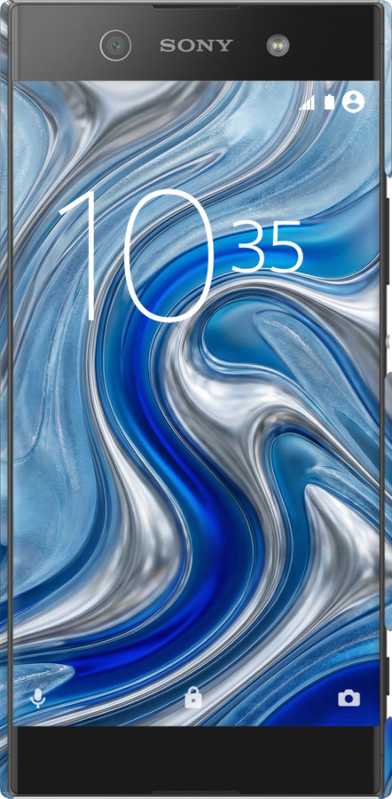 3D пластиковый матовый чехол Liquid Chrome для Sony Xperia XA1 Ultra G3212 - 6781m-1237 изображение 