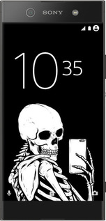 2D пластиковый чехол Скелет делает Selfie для Sony Xperia XA1 Ultra G3212 - 6535t-1237 изображение 
