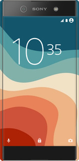 3D пластиковый матовый чехол В стиле ретро с волнами для Sony Xperia XA1 G3112 - 6531m-964 изображение 
