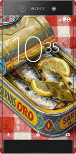 3D пластиковый матовый чехол Vintage Sardine Tin Phone для Sony Xperia XA1 G3112 - 6772m-964 изображение 