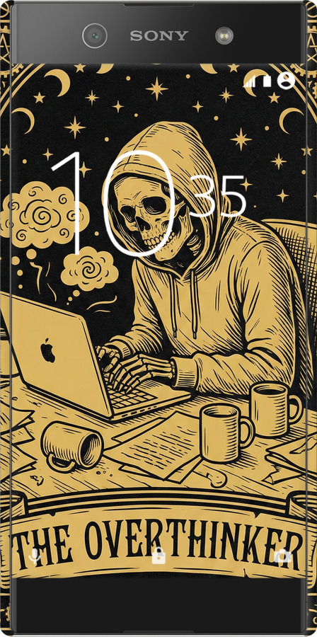 3D пластиковый матовый чехол The Overthinker для Sony Xperia XA1 G3112 - 6774m-964 изображение 