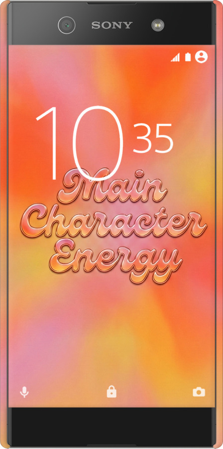 3D пластиковый матовый чехол Aura Gradient Main Character Energy Aesthetic Y2K для Sony Xperia XA1 G3112 - 6783m-964 изображение 