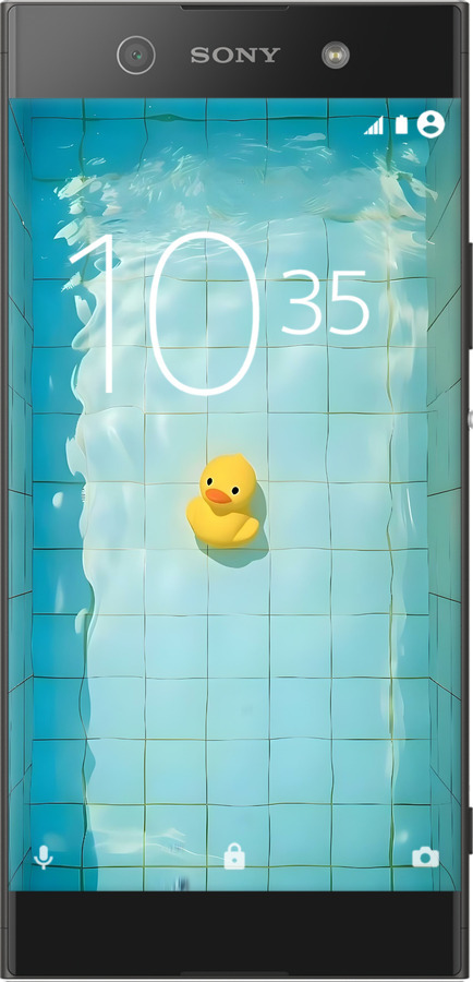 Силиконовый чехол Утенок для Sony Xperia XA1 G3112 - 6323u-964 изображение 
