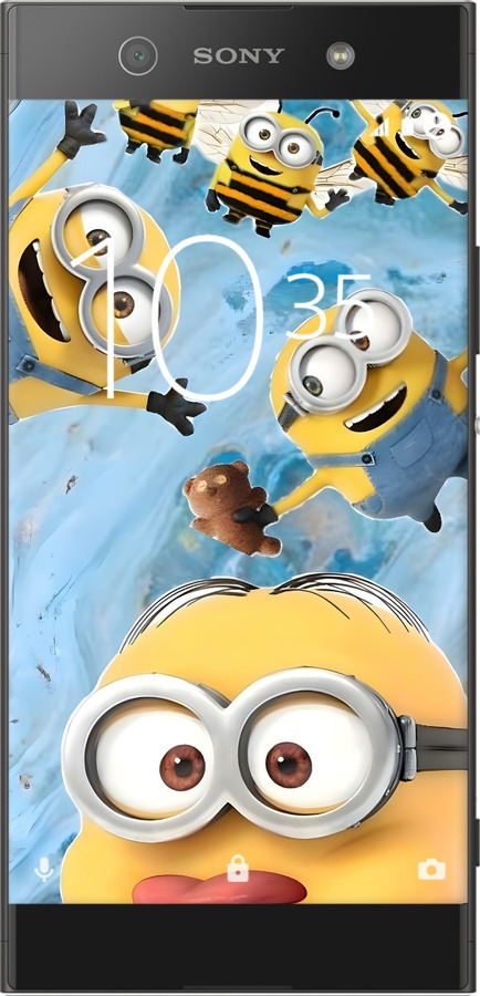 2D пластиковый чехол Миньоны для Sony Xperia XA1 G3112 - 6386t-964 изображение 