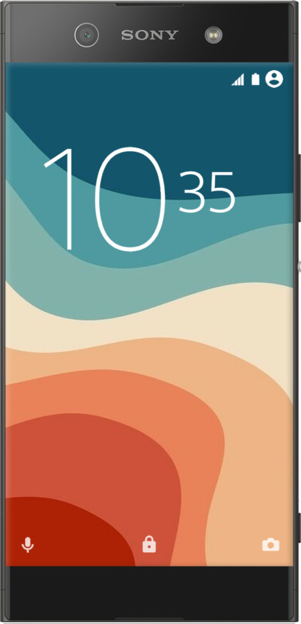 2D пластиковый чехол В стиле ретро с волнами для Sony Xperia XA1 G3112 - 6531t-964 изображение 
