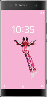 Силіконовий чехол Рожева жирафа для Sony Xperia XA2 Ultra H4213 - 4441u-1366 изображение 