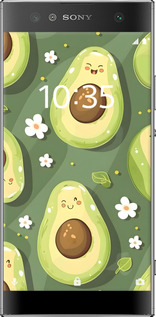 Силиконовый чехол Авокадо для Sony Xperia XA2 Ultra H4213 - 6380u-1366 изображение 