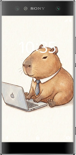 Силіконовий чехол Funny Capybara CEO Working для Sony Xperia XA2 Ultra H4213 - 6777u-1366 изображение 