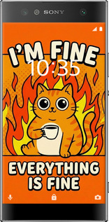 Силіконовий чехол Funny Cat для Sony Xperia XA2 Ultra H4213 - 6786u-1366 изображение 