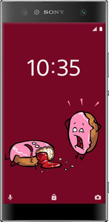 Силиконовый чехол Печенье для Sony Xperia XA2 Ultra H4213 - 911u-1366 изображение 