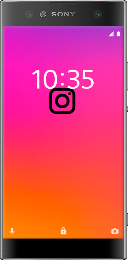 Силиконовый чехол Instagram для Sony Xperia XA2 Ultra H4213 - 4273u-1366 изображение 