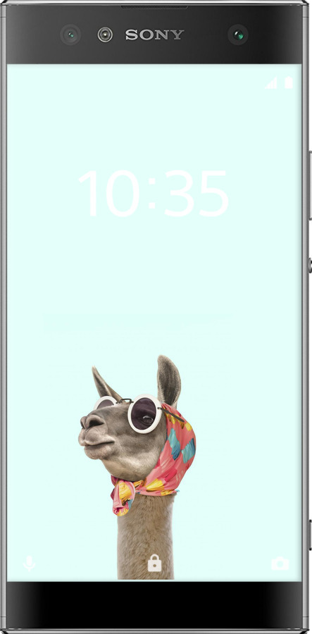 Силиконовый чехол Модная лама для Sony Xperia XA2 Ultra H4213 - 4479u-1366 изображение 