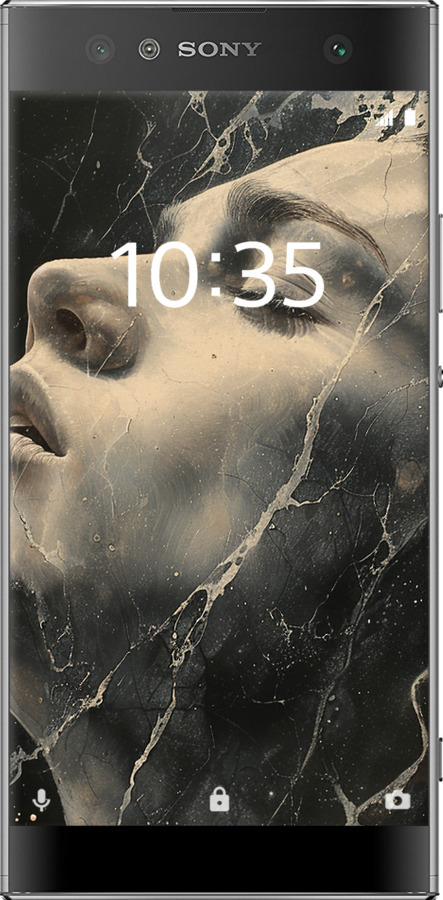 Силиконовый чехол Мраморная женщина для Sony Xperia XA2 Ultra H4213 - 6040u-1366 изображение 