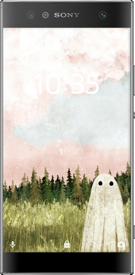 Силиконовый чехол Привидение для Sony Xperia XA2 Ultra H4213 - 6401u-1366 изображение 