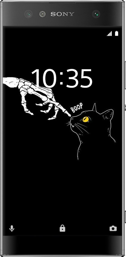 Силиконовый чехол Кошка для Sony Xperia XA2 Ultra H4213 - 6505u-1366 изображение 