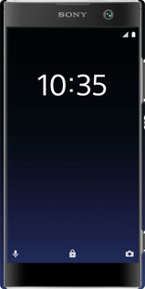 3D пластиковый матовый чехол Градиент в тёмно - синем стиле для Sony Xperia XA2 H4113 - 6542m-1357 изображение 