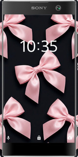 3D пластиковый матовый чехол Coquette Ribbons Dark Coquette для Sony Xperia XA2 H4113 - 6767m-1357 изображение 