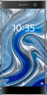 3D пластиковий матовий чехол Liquid Chrome для Sony Xperia XA2 H4113 - 6781m-1357 изображение 