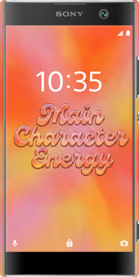 3D пластиковый матовый чехол Aura Gradient Main Character Energy Aesthetic Y2K для Sony Xperia XA2 H4113 - 6783m-1357 изображение 