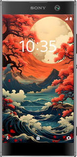 Силіконовий чехол Природа Японії для Sony Xperia XA2 H4113 - 6327u-1357 изображение 