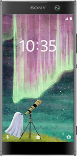 2D пластиковый чехол Привидение и звезды для Sony Xperia XA2 H4113 - 6443t-1357 изображение 