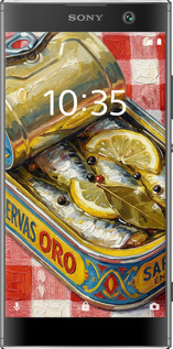 2D пластиковый чехол Vintage Sardine Tin Phone для Sony Xperia XA2 H4113 - 6772t-1357 изображение 