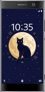 2D пластиковый чехол Cute Cat Celestial/Witchy для Sony Xperia XA2 H4113 - 6787t-1357 изображение 