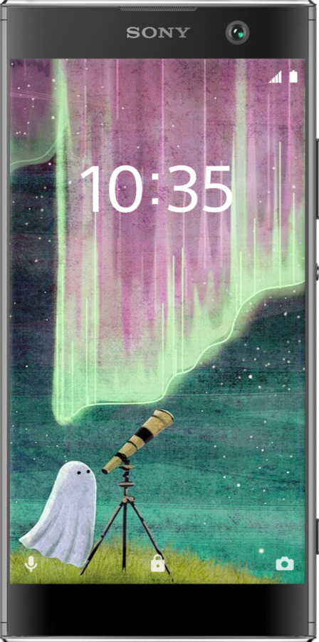 2D пластиковый чехол Привидение и звезды для Sony Xperia XA2 H4113 - 6443t-1357 изображение 