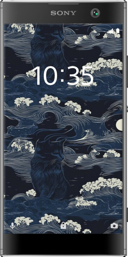 Силіконовий чехол Морська тематика у стилі арт-деко для Sony Xperia XA2 H4113 - 6520u-1357 изображение 